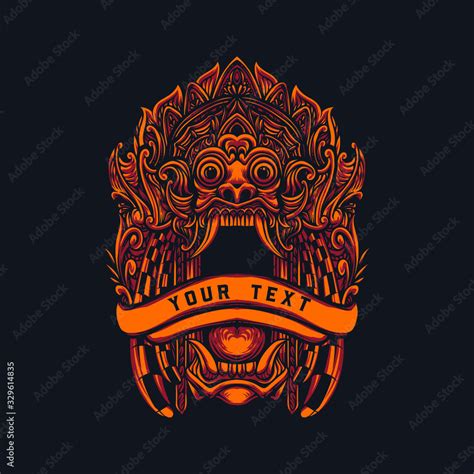 Barong bali illustration Stock Vector | Adobe Stock