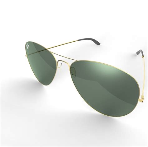 Ray Ban Aviator glasses free 3D model | CGTrader