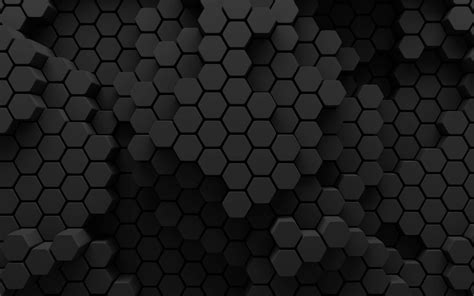 Honeycomb Pattern Black