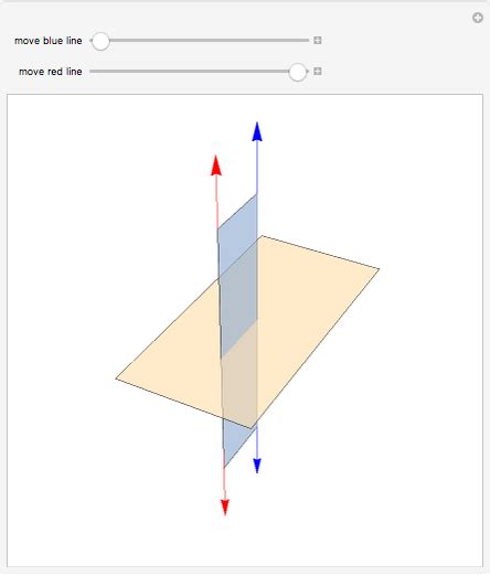 Two Lines Perpendicular to the Same Plane - Wolfram Demonstrations Project