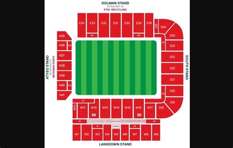 Ashton Gate Stadium Layout