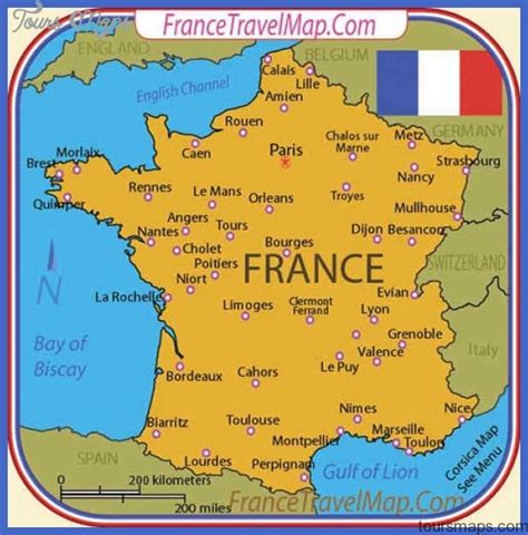 France Map Tourist Attractions - ToursMaps.com