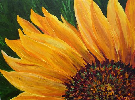 Sunflower Oil Painting Painting by Mary Jo Zorad - Fine Art America