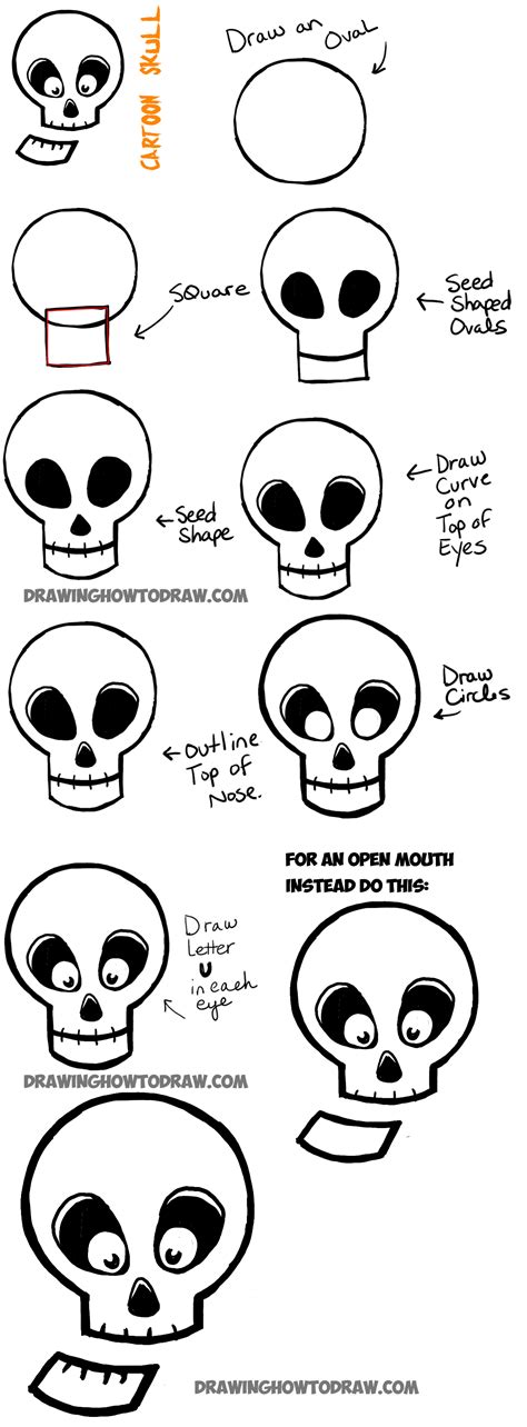 How To Draw A Cool Skull Step By Step