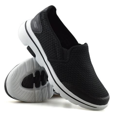 Mens Skechers GOwalk New Slip On Extra Wide Fit Walking Gym Trainers ...