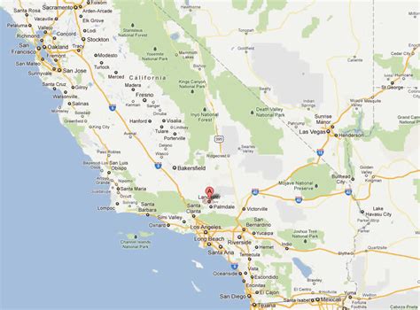 Lancaster, California Map