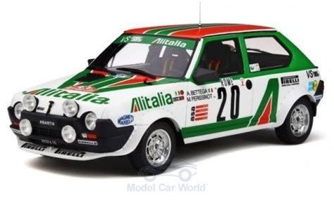 Diecast model cars Fiat Ritmo 1/18 Ottomobile Abarth No.20 Alitalia ...