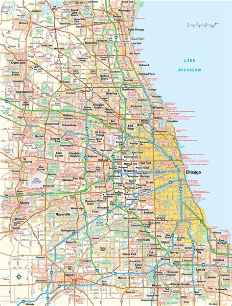 Chicago Usa Map States