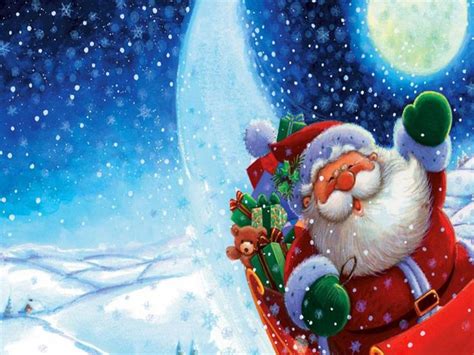 Merry Christmas Backgrounds Free | Free Merry Christmas Santa Claus HD ...