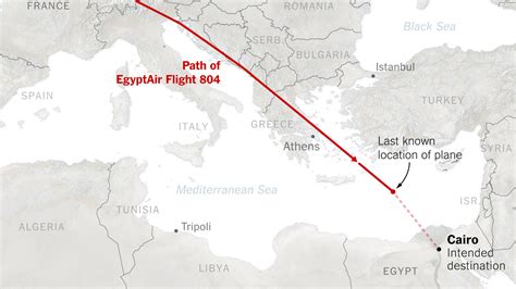 The EgyptAir Flight: Moment by Moment - The New York Times