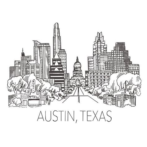 Austin texas tx capital city location on a state map usa vector digital ...