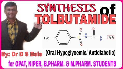 Tolbutamide synthesis - YouTube