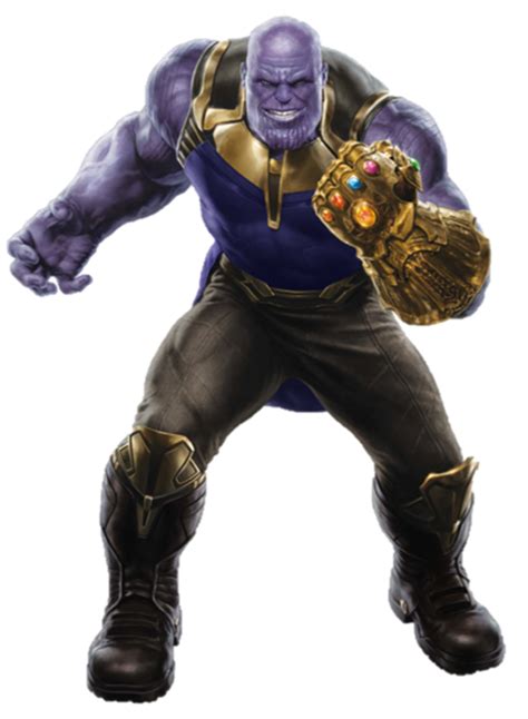 Thanos Figure with Infinity Gauntlet Marvel Superhero Free PNG | PNG All