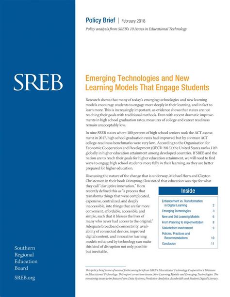 Emerging Technologies - Southern Regional Education Board