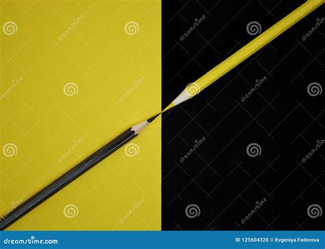 Black and yellow pencils stock photo. Image of black - 125604320