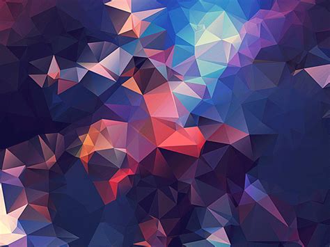 an abstract colorful background consisting of triangles