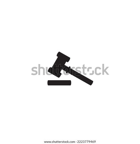 Gavel Logo Icon Design Stock Vector (Royalty Free) 2223779469 ...