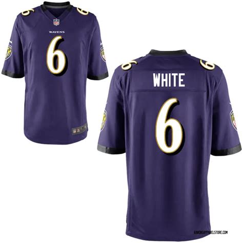 Nike Tim White Baltimore Ravens Game Purple Jersey - Youth