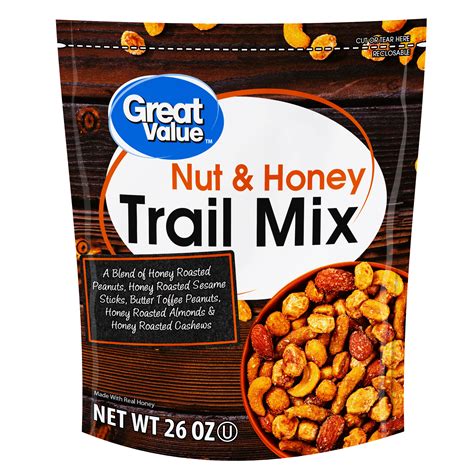 Great Value Nut & Honey Trail Mix, 26 Oz - Walmart.com - Walmart.com