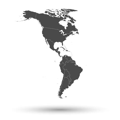 Premium Vector | North and south america map background vector