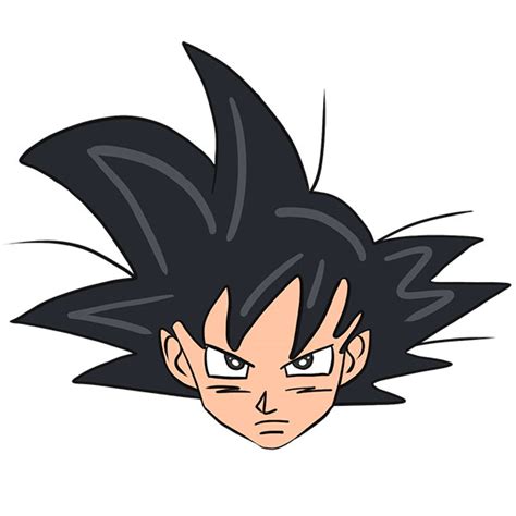 How To Draw Goku Face