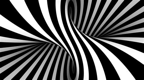 Download Optical Illusion Abstract Black & White 8k Ultra HD Wallpaper