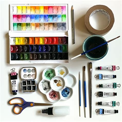 My watercolour supplies | Watercolor supplies, Art materials, Watercolor