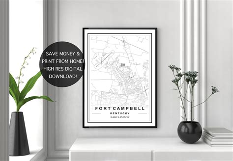 FORT CAMPBELL MAP High Res Download Map of Fort Campbell - Etsy