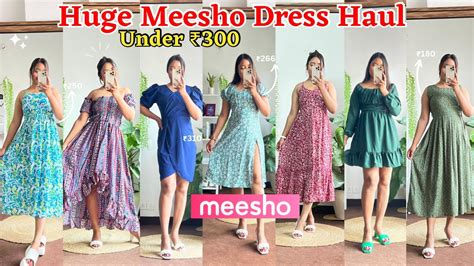 *BEST MEESHO DRESSES UNDER ₹500* Try On Haul 2023 | Maxi, Midi, A-line ...