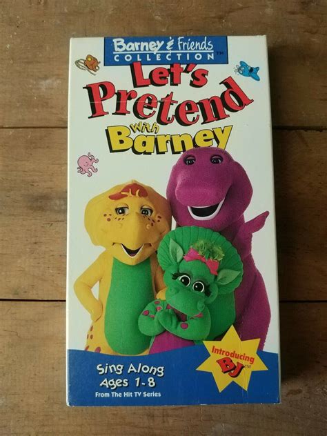 Barney and Friends Lets Pretend With VHS 1993 Vintage Dinosaur | Etsy