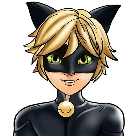 How to Draw Cat Noir from Miraculous - Really Easy Drawing Tutorial ...