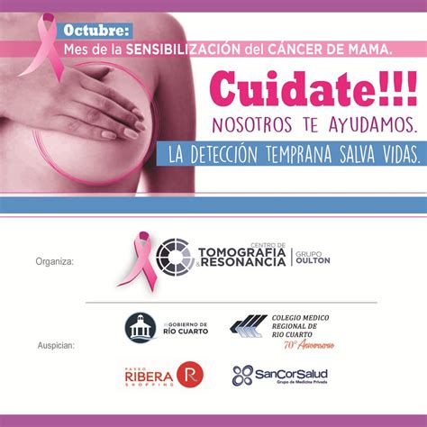 Octubre: mes de la SENSIBILIZACIÓN del CÁNCER DE MAMA - Colegio Médico ...