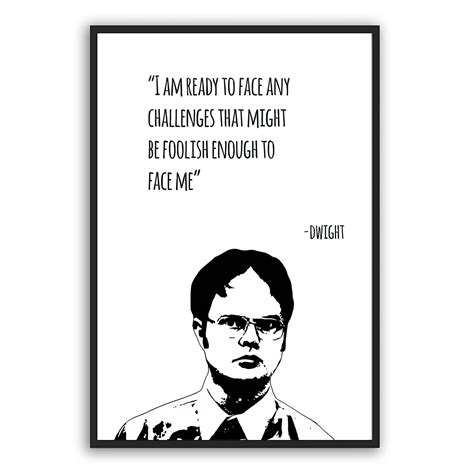 Buy The Office Dwight Schrute Poster Dwight Poster Motivational Quote ...