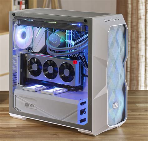 Cooler Master MB TD500 Mesh ARGB White ATX Case, T/G Window, No PSU ...