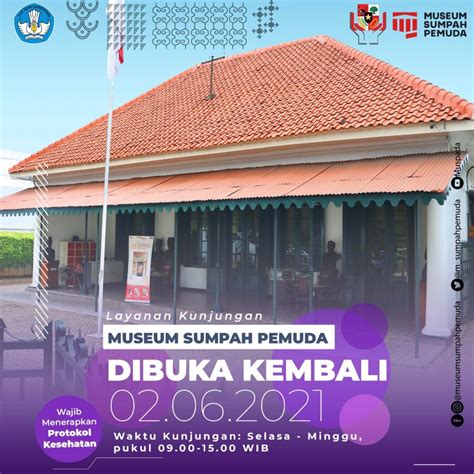 Museum Sumpah Pemuda Kembali Dibuka 2 Juni 2021 – Museum Sumpah Pemuda