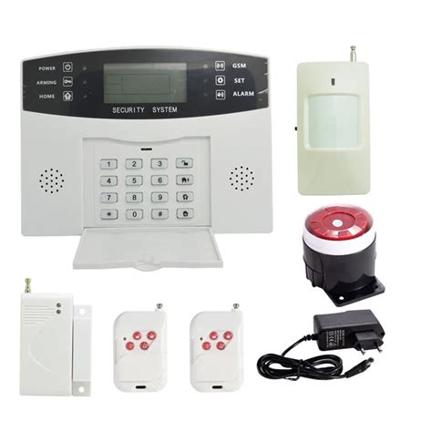 99 wireless and 4 wire zones GSM Alarm System Home Security Alarm ...