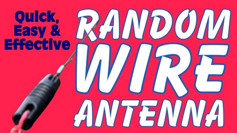 Random Wire Antenna - Urban Portable - YouTube