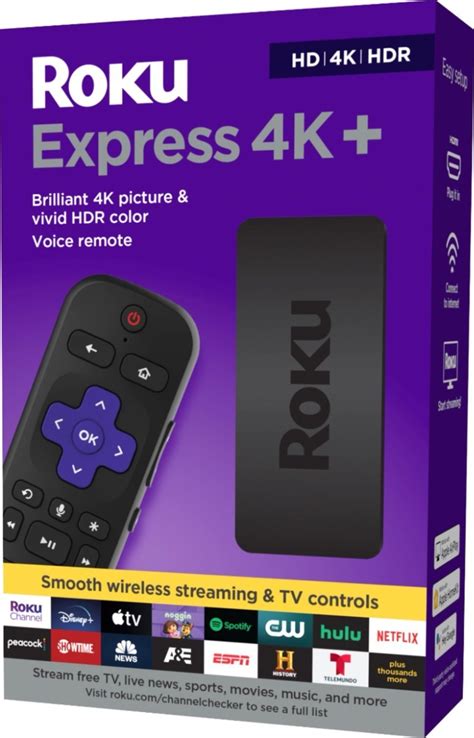 Roku Express 4k+ 3941 - Negro - De Voz | Envío gratis