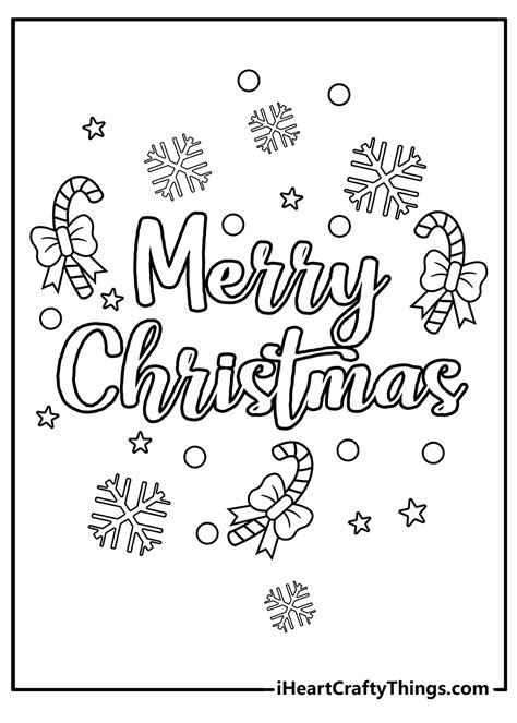 Free Printable Xmas Coloring Pages - Printable Templates Free