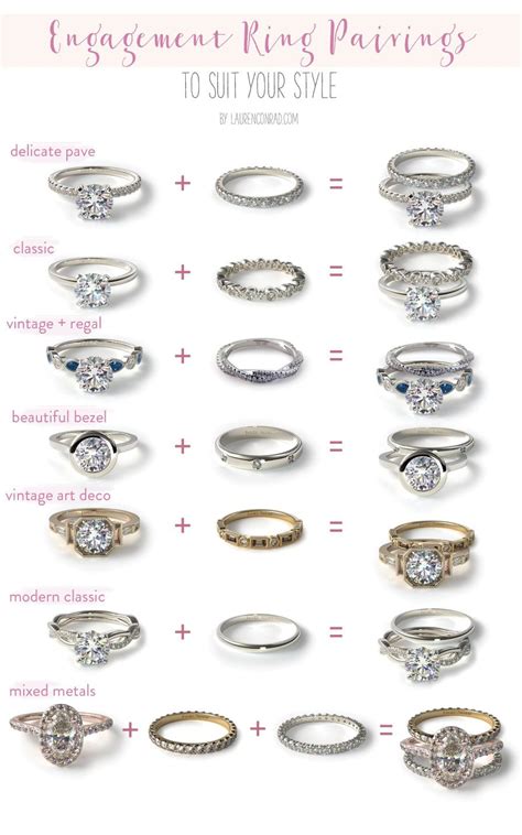 Wedding Bells: Our Favorite Engagement Ring + Wedding Band Pairings ...