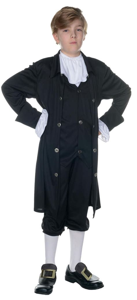 John Adams Costume | Adam costume, Kids costumes, Long black jacket