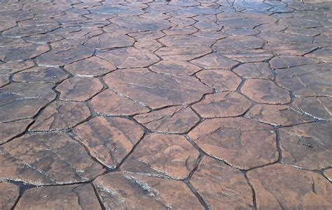 Stamped Concrete - Pattern Random Stone. Colors are Marigold & Black ...