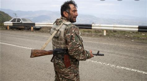 An Armenian soldier in the 2020 Nagorno Karabakh War (1080x597) : r ...