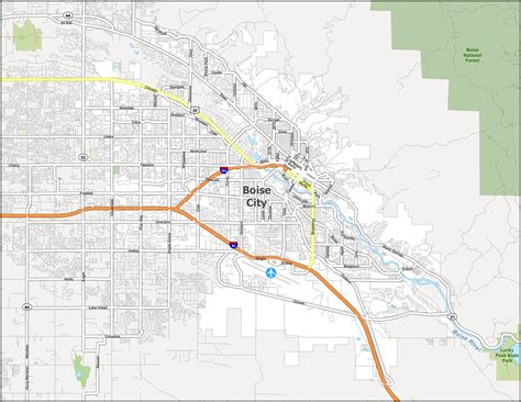 Map of Boise, Idaho - GIS Geography