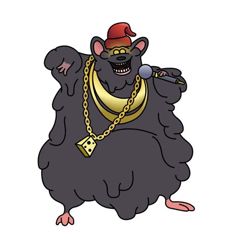 Download Biggie Cheese Rapping Cartoon Character Wallpaper | Wallpapers.com