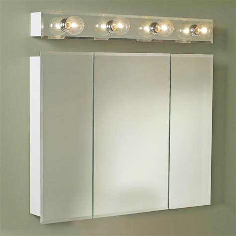 Jensen Medicine Cabinet Horizon Triple Door 24W x 24H in. Surface Mount ...