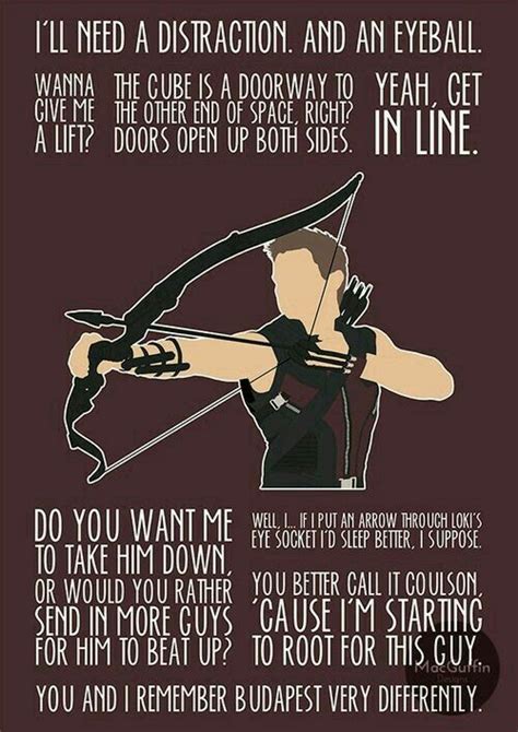 Hawkeye quotes. | Avengers quotes, Marvel quotes, Marvel superheroes