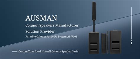 Custom Column Speakers | AUSMAN Audio Speaker Manufacturer and Supplier