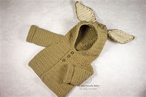 Crochet Pattern Baby Bunny Jacket Baby Hoodie With Rabbit Ears - Etsy