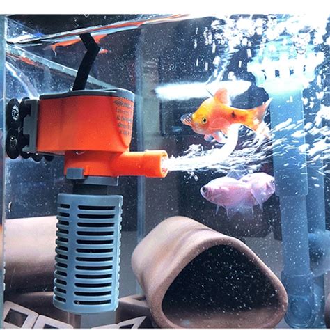 3W 5W Mini Submersible Aquarium Filter Fish Tank Internal Filter Pump ...